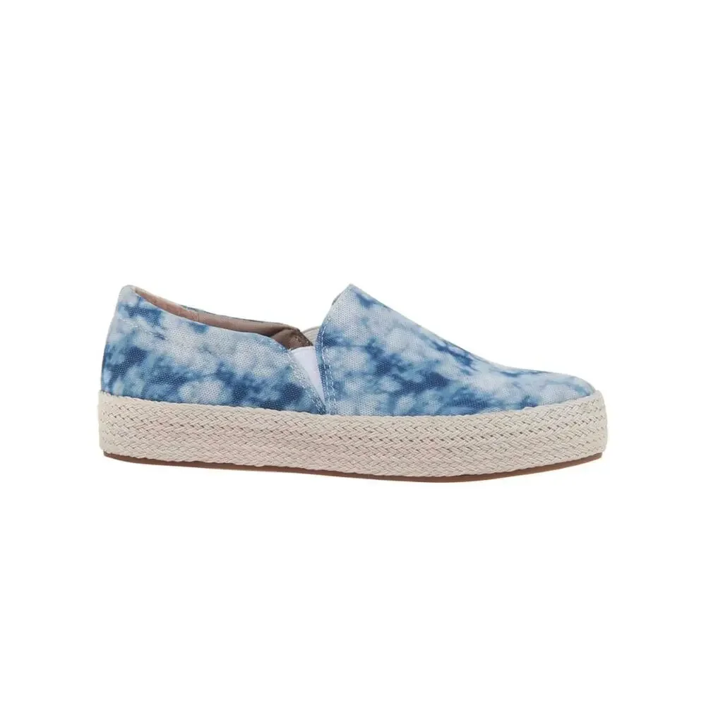 MADELINE Girl Killa Blue Tie Dye Espadrille Platform Slip On Sneakers 9.5 NIB